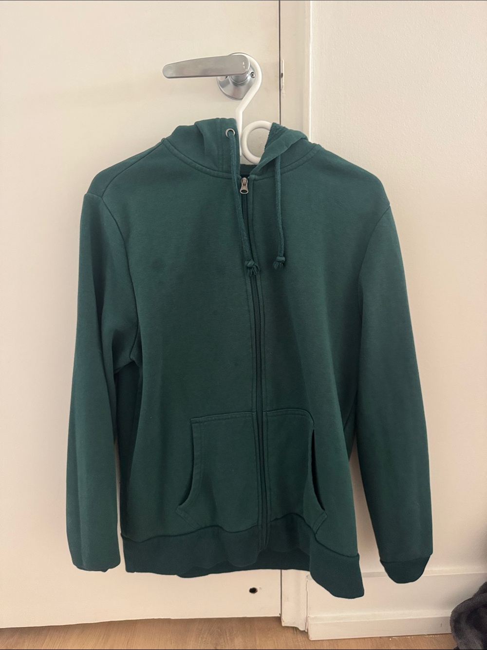 H&M Dark Green Zip-Up Hoodie